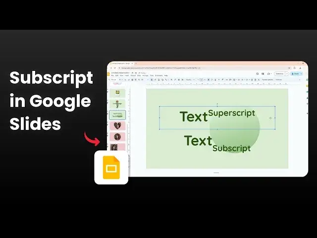 'Video thumbnail for How to Subscript in Google Slides'