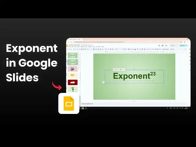 'Video thumbnail for How to Add Exponent in Google Slides'