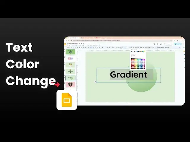 'Video thumbnail for How to Change the Color of Text in Google Slides'