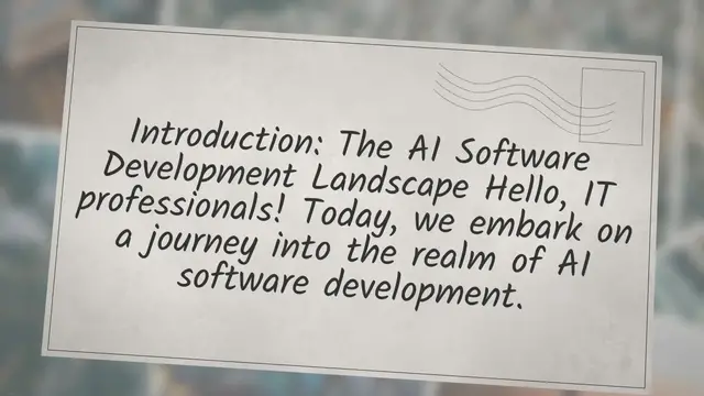 'Video thumbnail for AI Software Development: Tools, Platforms, and APIs'