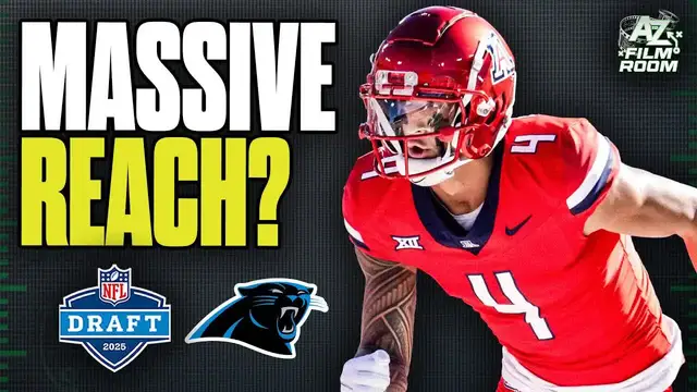 'Video thumbnail for a to z sports film room: tetairoa mcmillan: biggest reach for the panthers?'