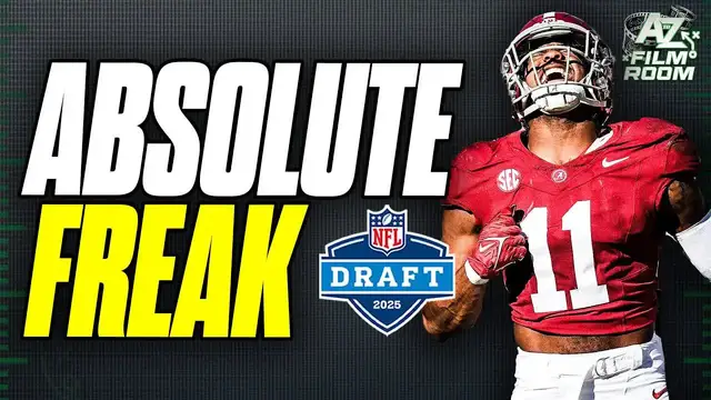 'Video thumbnail for a to z sports film room: jihaad campbell's nfl draft potential: eagles linebacker breakdown & scouting report'