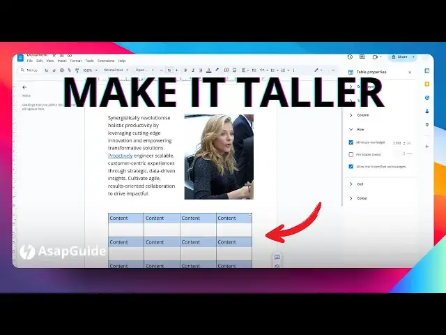 'Video thumbnail for How to Set Google Docs Table Row Height'
