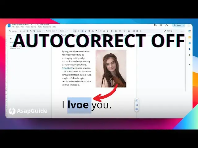 'Video thumbnail for How to Disable Google Docs AutoCorrect'