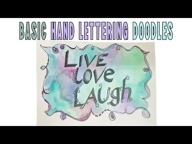'Video thumbnail for Basic Hand lettering Doodles'