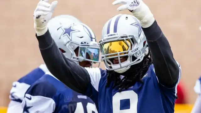 'Video thumbnail for law nation sports: dallas cowboys training camp highlights: diggs, prescott, and ceedee lamb!'