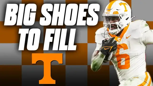'Video thumbnail for a to z sports - tennessee volunteers: vols running back depth chart for 2025 post-dylan sampson'