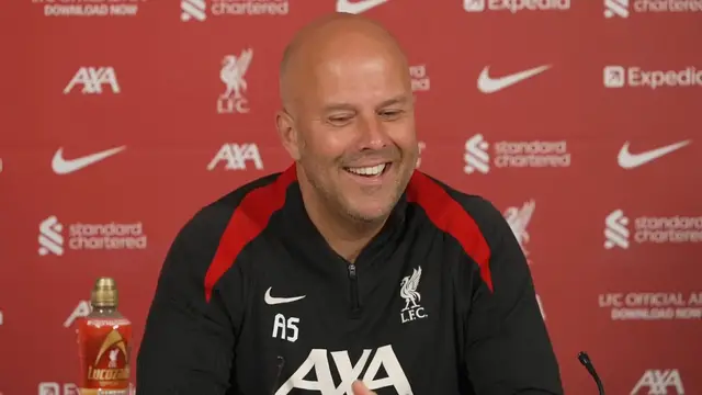 'Video thumbnail for Moment: 'I wasn’t completely happy with every single moment on the training ground' Slot on Alexander-Arnold'
