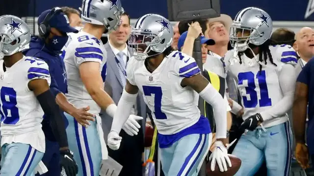 'Video thumbnail for Trevon Diggs Post Game Interview vs Washington Football Team'