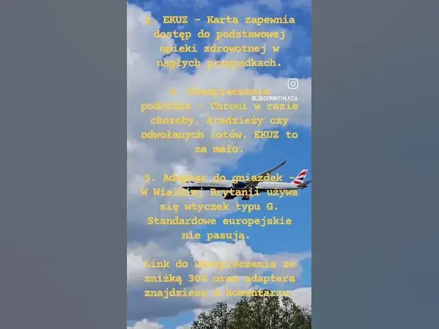 'Video thumbnail for przydatne lub konieczne rzeczy na wyjazd do Wielkiej Brytanii'