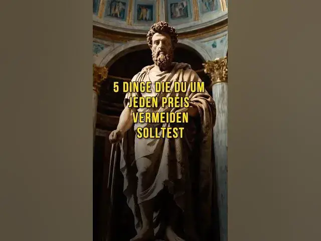 'Video thumbnail for 5 Dinge, die du um jeden Preis vermeiden solltest! #Stoizismus'