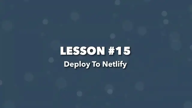 'Video thumbnail for Weather App Build (Vue 3 & Tailwind) #15 - Deploying to Netlify'