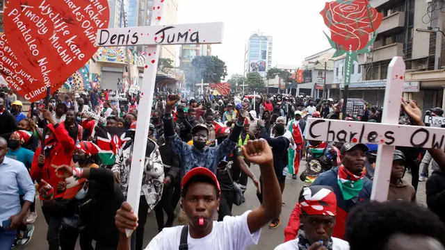 'Video thumbnail for At least 16 killed during anti-government protests in Kenya'