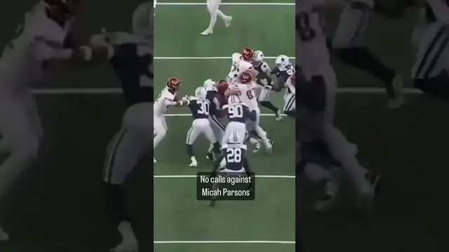 'Video thumbnail for No Calls Against #Cowboys Micah Parsons'