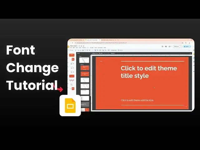 'Video thumbnail for How to Change the Font on All Slides in Google Slides'