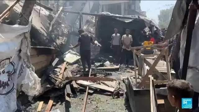 'Video thumbnail for Gaza: Israeli strike kills civilians, at least 55,000 killed since 2023'