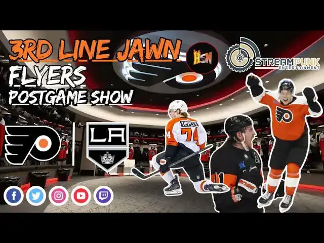 'Video thumbnail for stream punk sports: flyers vs kings postgame show: nhl hockey analysis'