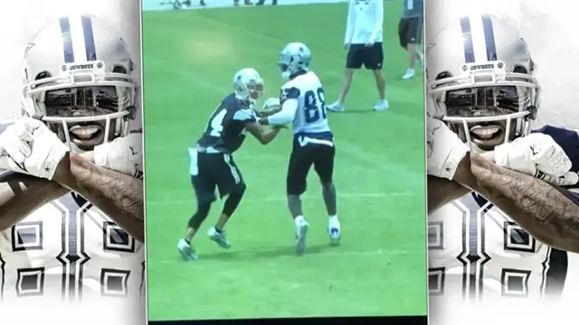 'Video thumbnail for lawn nation sports: dez bryant dominates in dallas cowboys ota's'