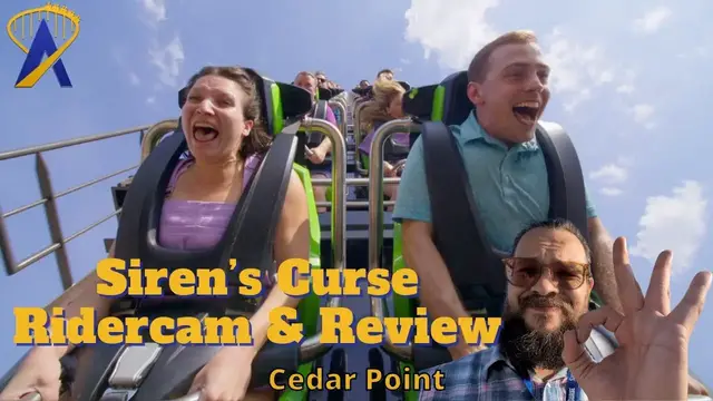 'Video thumbnail for Siren's Curse Ridercam and Review - New Roller Coaster at Cedar Point'