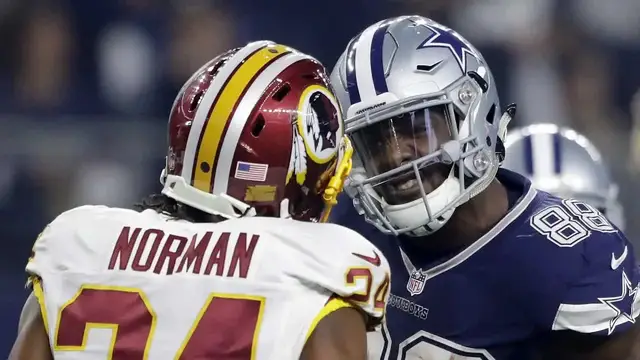 'Video thumbnail for law nation sports: dez bryant vs josh norman: dallas cowboys vs washington redskins all-22 film study'