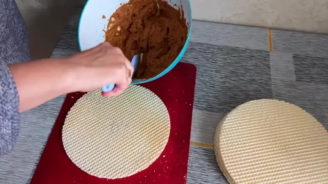 'Video thumbnail for Ukrainian Waffle Cake with Condensed Milk - Childhood Favorite - 1 Min Recipe'