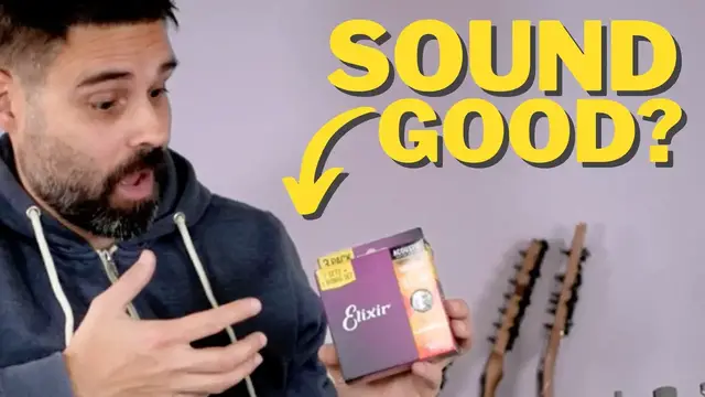 'Video thumbnail for Elixer Nanoweb Bronze Acoustic Guitar Strings Review'