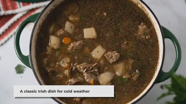 'Video thumbnail for How to Make Authentic Irish Stew with Beef and Guinness'