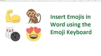 'Video thumbnail for Insert Emojis in Word Using the Emoji Keyboard'