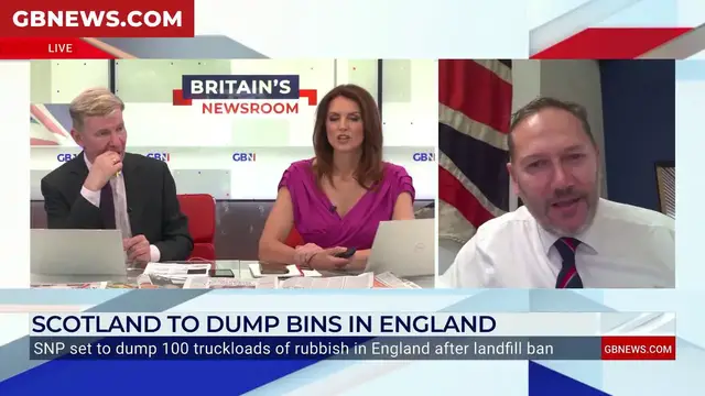 'Video thumbnail for SNP blasted by Douglas Lumsden for 'farcical' plan to dump tonnes of waste in England'