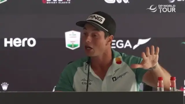 'Video thumbnail for Viktor Hovland explains how he can fight the driver yips'