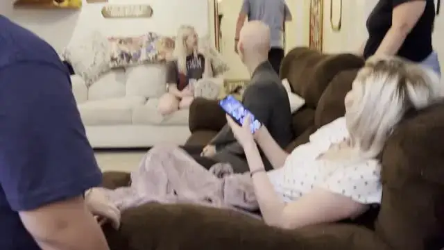 'Video thumbnail for Mom Battling Cancer Surprised By Blanket Trick Family Reunion | Happily TV'
