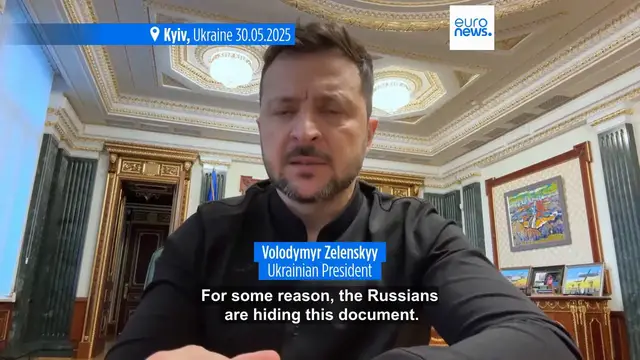 'Video thumbnail for Zelenskyy casts doubt on peace talks prospects as Russian strikes on Ukraine continue'