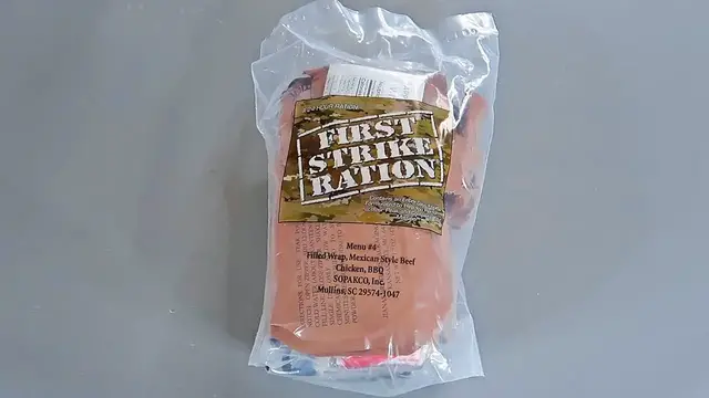'Video thumbnail for Tasting US Military MRE First Strike Menu #4 (Meal Ready to Eat - 24 Hour Ration)'