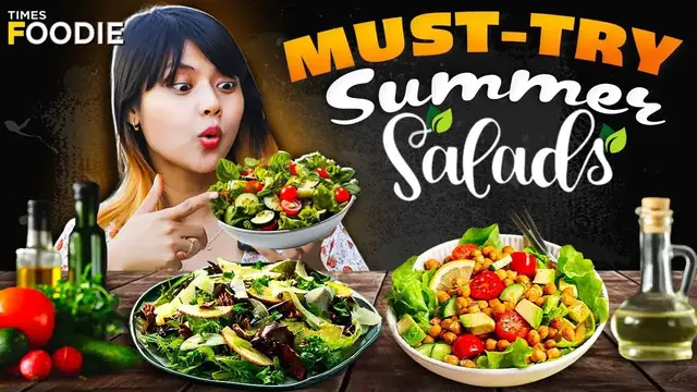 'Video thumbnail for 2 Easy Summer Salads to BEAT THE HEAT | Crunchy Fruit Salad | Mediterranean Salad'