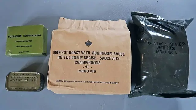 'Video thumbnail for Vintage Military MREs (Meal Ready to Eat) Unboxing'