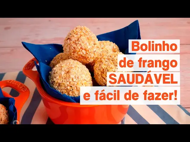 'Video thumbnail for Bolinho de frango delicioso e saudável - MUITO FÁCIL DE FAZER!'