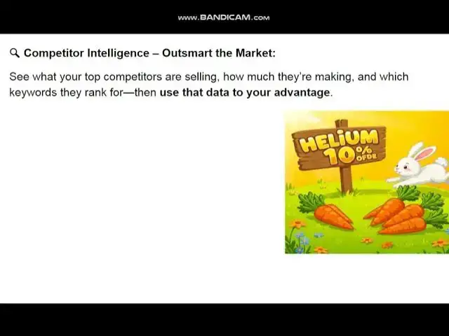 'Video thumbnail for how does helium 10 improve product research + coupon code'