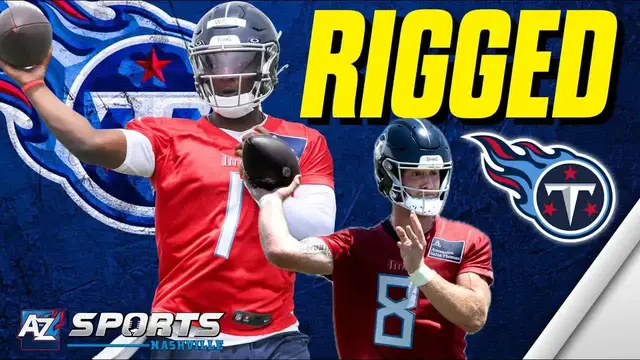 'Video thumbnail for a to z sports nashville: tennessee titans' qb battle: ward vs. levis, team leadership & spring otas'