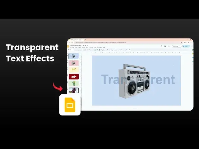 'Video thumbnail for How to Make Text & Shape Semi Transparent in Google Slides'