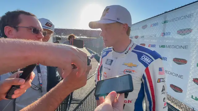'Video thumbnail for Connor Zilisch "Grateful" to Walk Away From Hard Crash on Last Lap at Talladega'