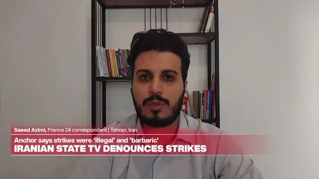 'Video thumbnail for France 24 reports on Iran's reaction to US air strikes on its territory'