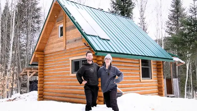 'Video thumbnail for Winter Wonderland Snowshoeing Adventure: Cabin in the Forest'