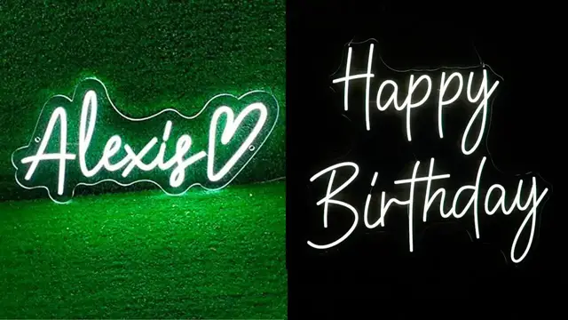 'Video thumbnail for YSMNDE Personalized Name Neon Light Review'