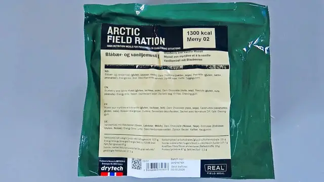 'Video thumbnail for Tasting Norwegian Arctic Field Ration Military MRE (Meal Ready to Eat)'