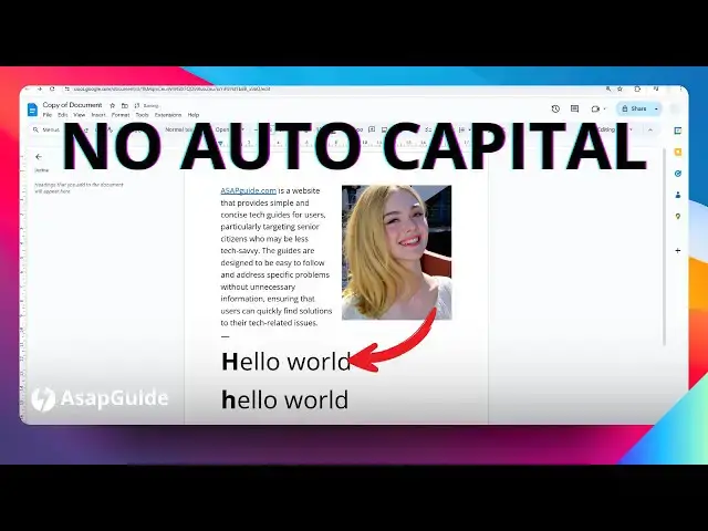 'Video thumbnail for How to Stop Automatically Capitalizing Words in Google Docs'