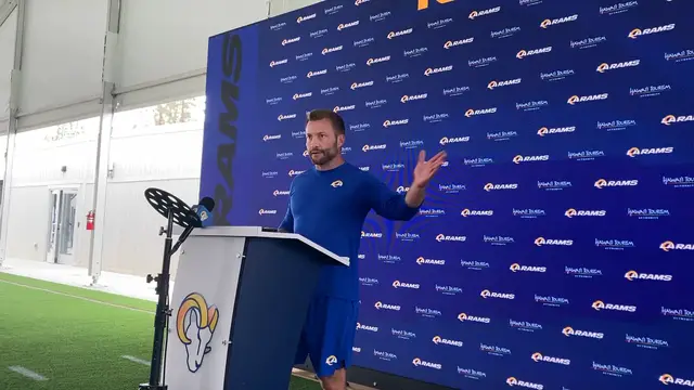 'Video thumbnail for Sean McVay Sounds Off on Terrance Ferguson'