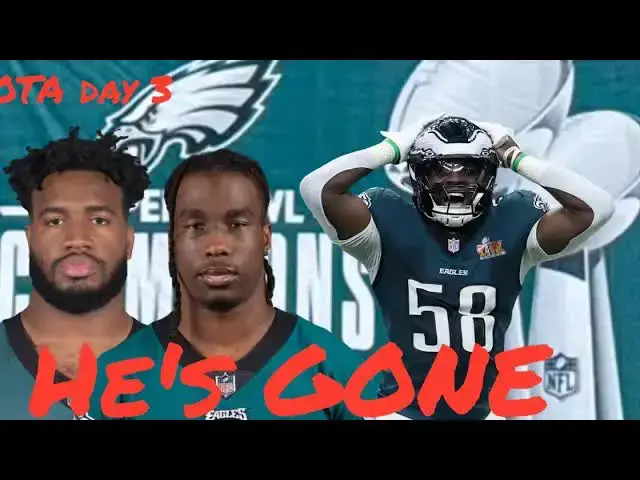 'Video thumbnail for lord brunson: eagles OTAs day 3: bryce huff's exit, kelee ringo's readiness, cooper dejean & more!'
