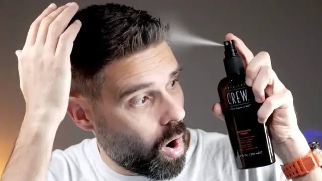 'Video thumbnail for Use For Extra Texture & Hold With Other Hair Products American Crew Grooming Spray'