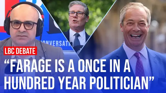 'Video thumbnail for Is Nigel Farage becoming more left-wing than Keir Starmer? | LBC'