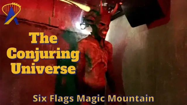 'Video thumbnail for The Conjuring Universe Haunted House at Six Flags Fright Fest Extreme 2024 at Magic Mountain'